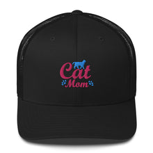 Load image into Gallery viewer, &#39;Cat Mom&#39; Trucker Cap
