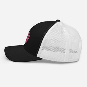 ‘Large Pink Pet Paw Print’ Trucker Cap