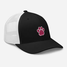 Load image into Gallery viewer, ‘Large Pink Pet Paw Print’ Trucker Cap
