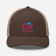 Load image into Gallery viewer, &#39;Cat Mom&#39; Trucker Cap
