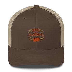 'Hello Autumn Pumpkin' Trucker Cap