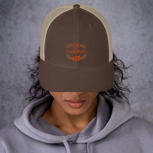 'Hello Autumn Pumpkin' Trucker Cap