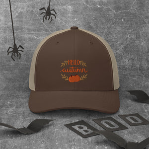 'Hello Autumn Pumpkin' Trucker Cap