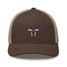 Load image into Gallery viewer, &#39;Red, White, &amp; Blue Bow&#39; Trucker Cap
