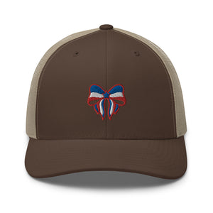 'Red, White, & Blue Bow' Trucker Cap