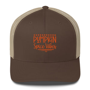 'Pumpkin Spice Vibes' Trucker Cap