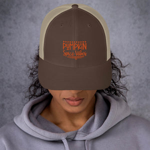 'Pumpkin Spice Vibes' Trucker Cap