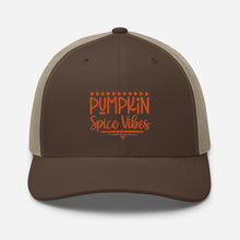 Load image into Gallery viewer, &#39;Pumpkin Spice Vibes&#39; Trucker Cap
