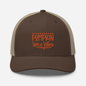 'Pumpkin Spice Vibes' Trucker Cap