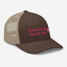 Load image into Gallery viewer, &#39;Powered By Cats &amp; Cola Paw Print&#39; Trucker Cap
