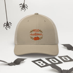 'Hello Autumn Pumpkin' Trucker Cap