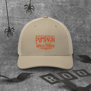 'Pumpkin Spice Vibes' Trucker Cap