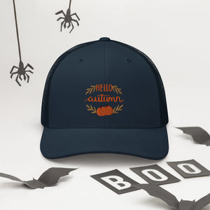 'Hello Autumn Pumpkin' Trucker Cap