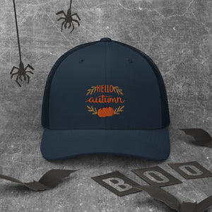 'Hello Autumn Pumpkin' Trucker Cap