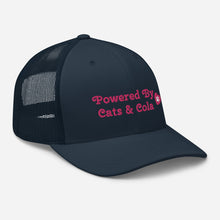 Load image into Gallery viewer, &#39;Powered By Cats &amp; Cola Paw Print&#39; Trucker Cap
