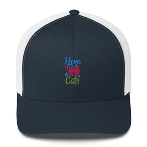 'I Love Cats' Trucker Cap