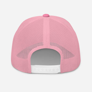 ‘Large Pink Pet Paw Print’ Trucker Cap