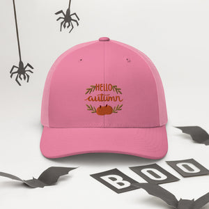 'Hello Autumn Pumpkin' Trucker Cap