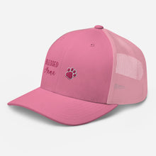Load image into Gallery viewer, ‘Blessed Mom Pet Paw Print’ Trucker Cap
