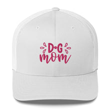 Load image into Gallery viewer, ‘Dog Mom Paw Print In Pink Font’ Trucker Cap
