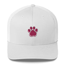 Load image into Gallery viewer, ‘Large Pink Pet Paw Print’ Trucker Cap
