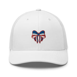 'Red, White, & Blue Bow' Trucker Cap