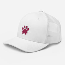 Load image into Gallery viewer, ‘Large Pink Pet Paw Print’ Trucker Cap
