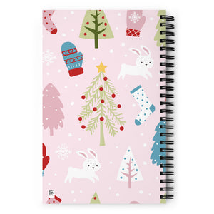 'Pink Holiday' Spiral notebook