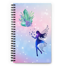 Load image into Gallery viewer, &#39;Fairy Magic Crystals&#39; Spiral Notebook Journal
