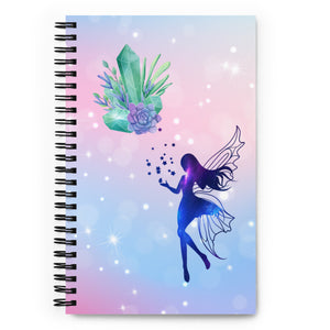 'Fairy Magic Crystals' Spiral Notebook Journal