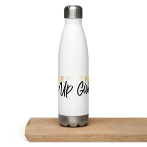 'Never Give Up' Stainless Steel Water Bottle