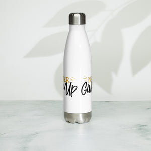 'Never Give Up' Stainless Steel Water Bottle