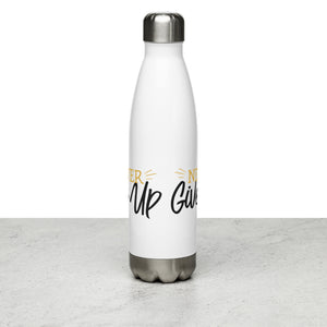 'Never Give Up' Stainless Steel Water Bottle