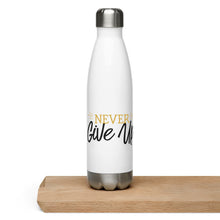 Load image into Gallery viewer, &#39;Never Give Up&#39; Stainless Steel Water Bottle
