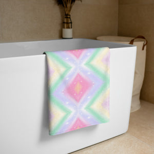 'Pastel Rainbow Vibrance' Towel