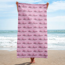 Load image into Gallery viewer, &#39;Pretty In Pink - Lulu&#39;s Luxuries Logo Print&#39; Towel
