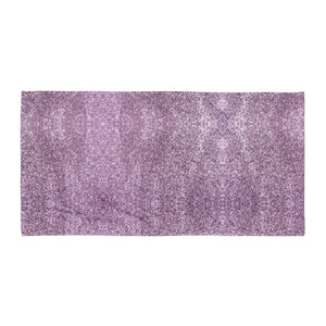 'Purple Sparkle Glitter Print' Towel