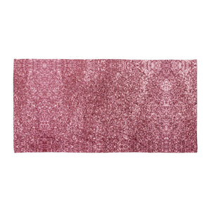 'Pretty In Pink Sparkle Glitter Print' Towel