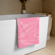 Load image into Gallery viewer, &#39;Pretty In Pink Marble Print&#39; Towel
