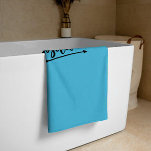 'Always Be Positive Blue' Towel