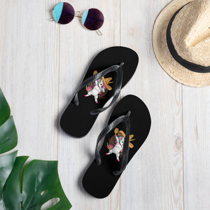 'Unicorn Fiesta' Flip-Flops