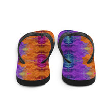 Load image into Gallery viewer, &#39;Rainbow Chakra Smoke&#39; Flip-Flops
