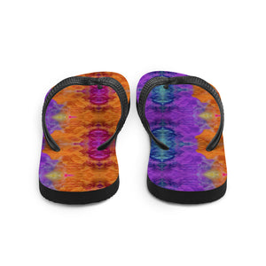 'Rainbow Chakra Smoke' Flip-Flops