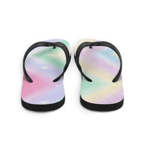 'Pastel Rainbow Print' Flip-Flops