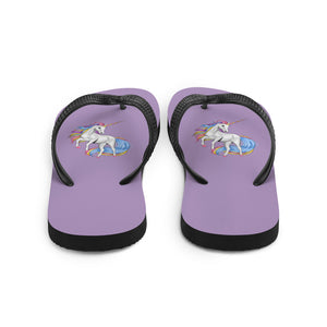 'Purple Unicorn' Flip-Flops