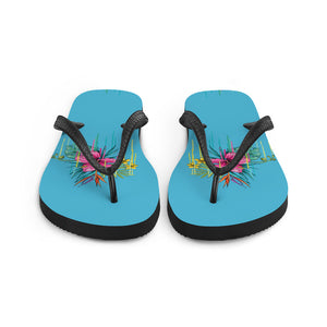 'Hibiscus Flower Power' Flip-Flops