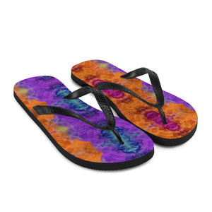 'Rainbow Chakra Smoke' Flip-Flops