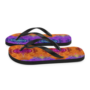 'Rainbow Chakra Smoke' Flip-Flops