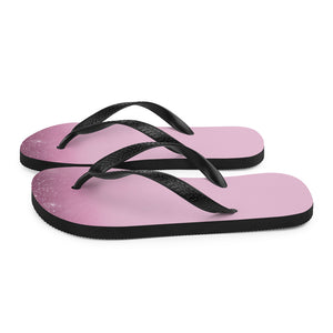 'Pink & Purple Sparkle Print' Flip-Flops