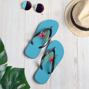 'Hibiscus Flower Power' Flip-Flops